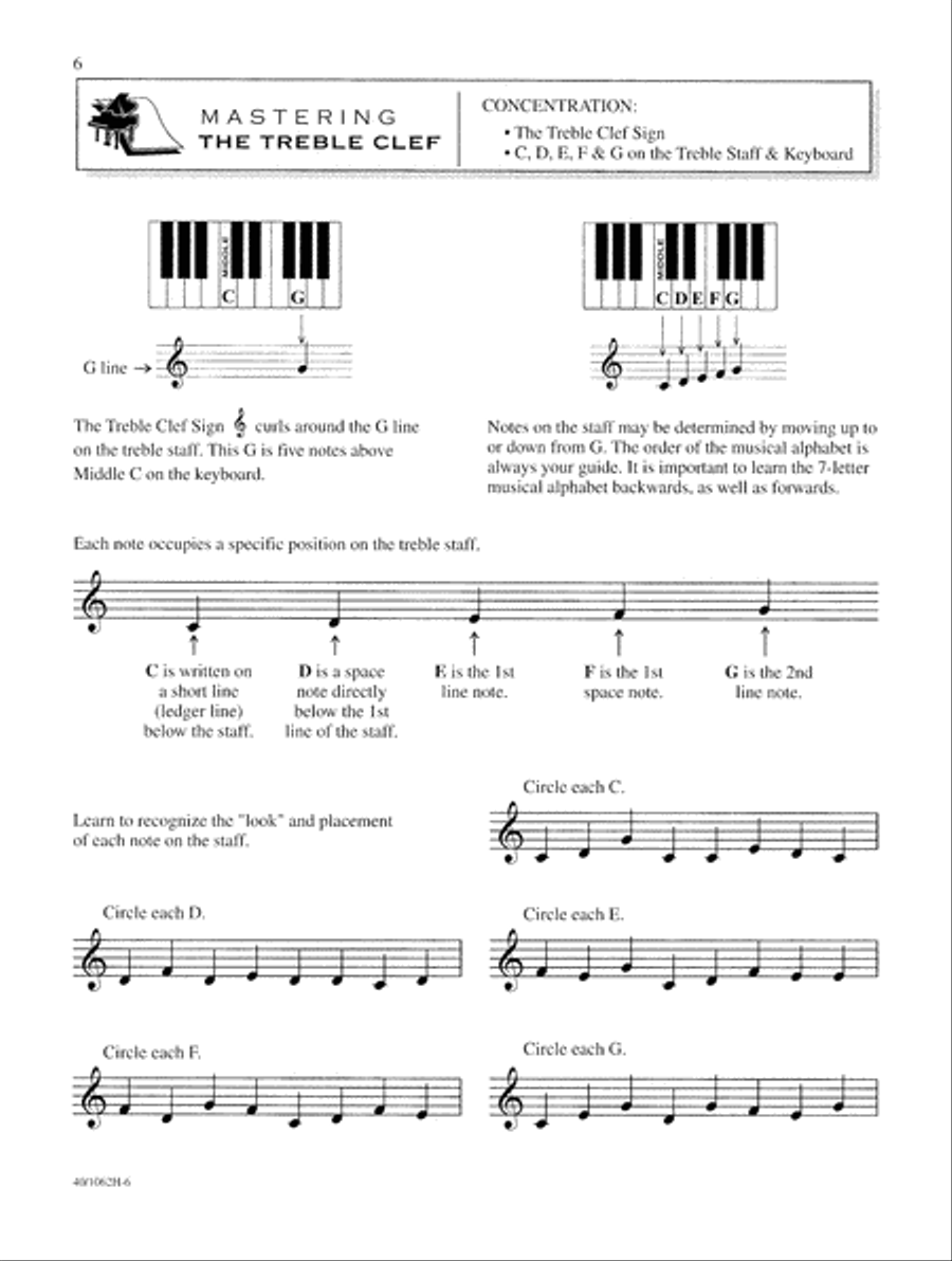 Mastering Music Theory Level 1A (Digital Download) Piano Method scores gallery preview page 6