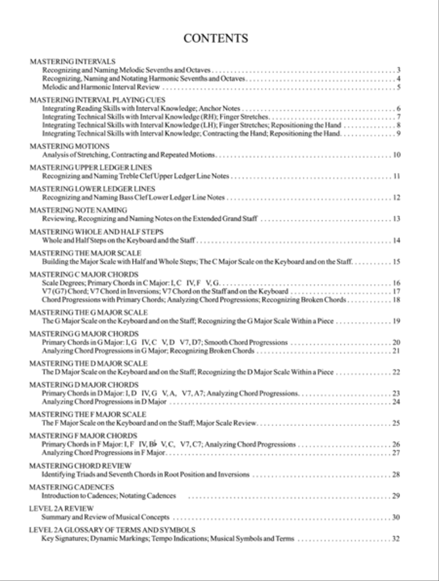 Mastering Music Theory Level 2A (Digital Download) Piano Method scores gallery preview page 2