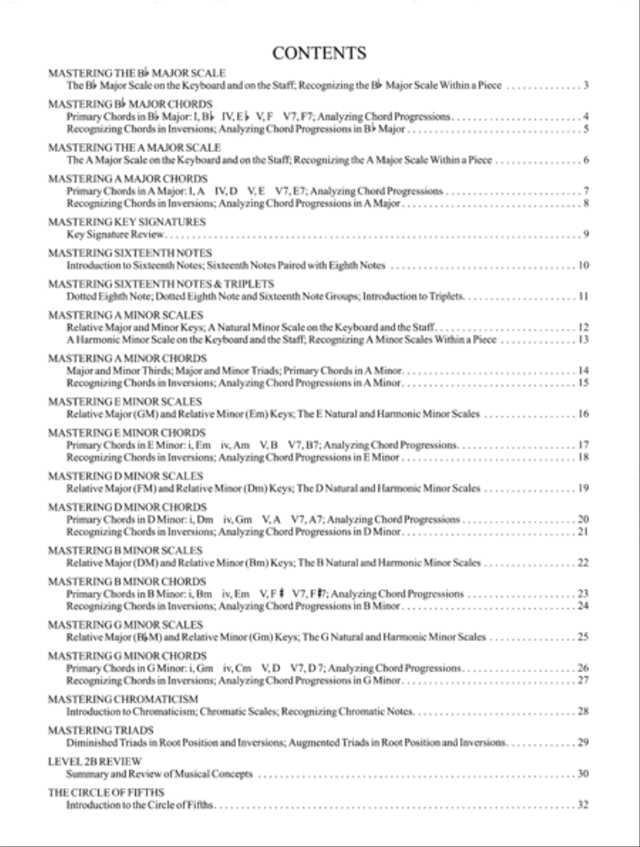 Mastering Music Theory Level 2B (Digital Download) Piano Method scores gallery preview page 2