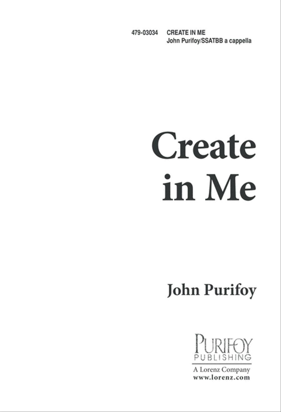 Create in Me (Digital Download) A Cappella scores gallery preview page 1