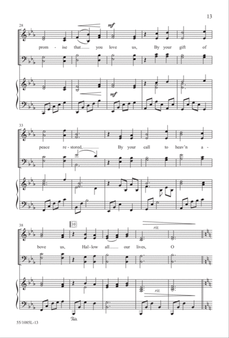 Out of the Shadows (Digital Download) 4-Part scores gallery preview page 13