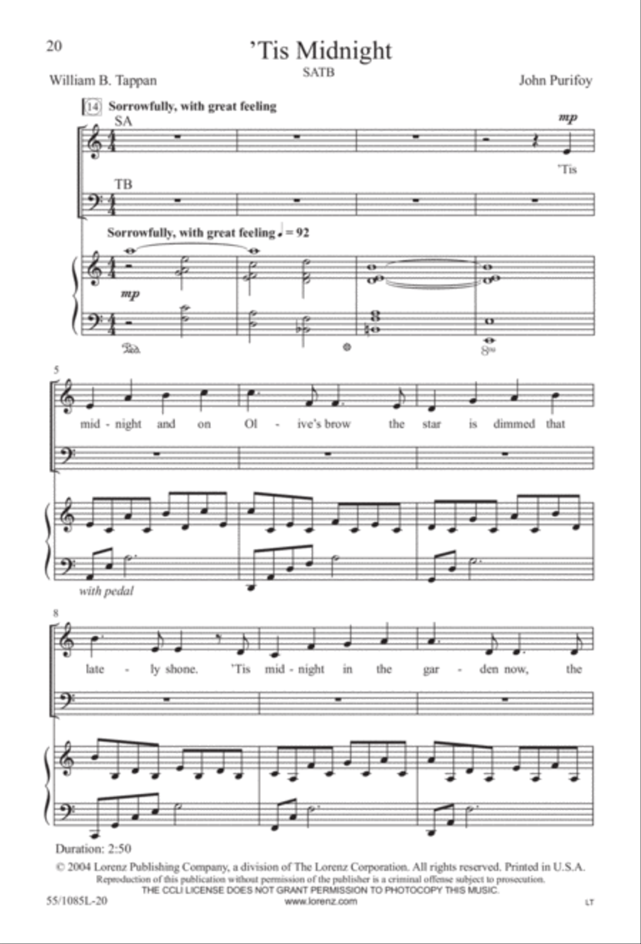 Out of the Shadows (Digital Download) 4-Part scores gallery preview page 20