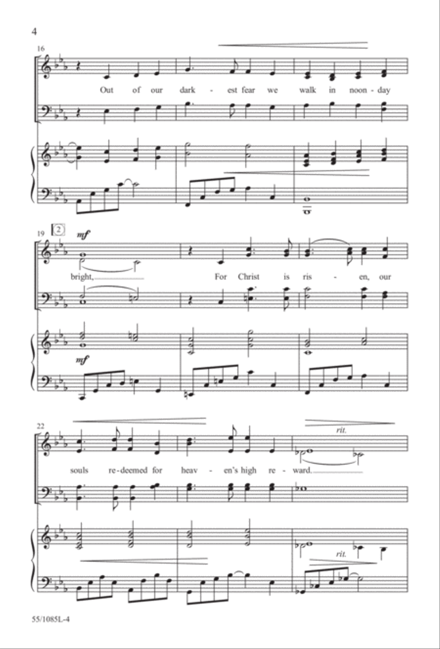 Out of the Shadows (Digital Download) 4-Part scores gallery preview page 4