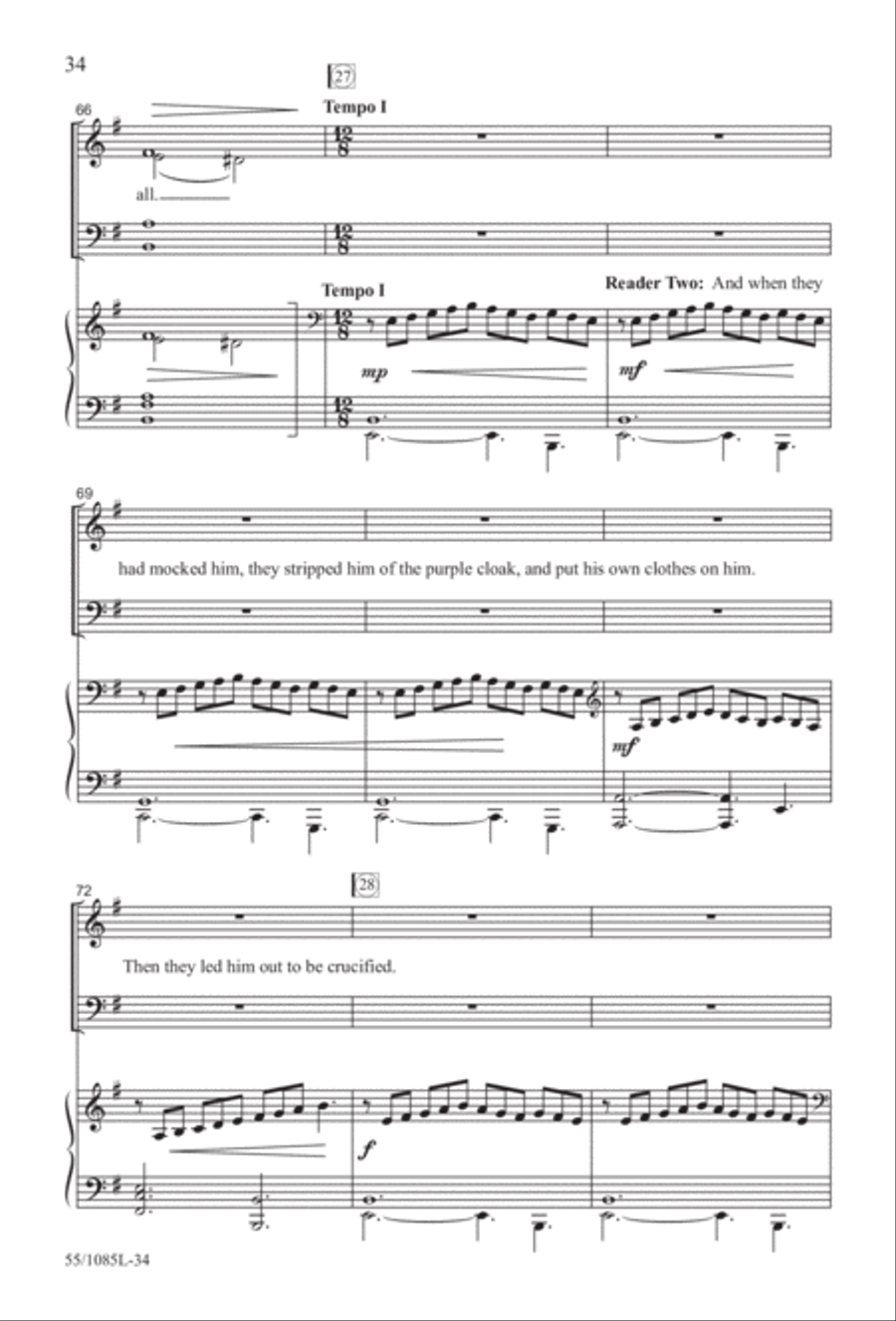 Out of the Shadows (Digital Download) 4-Part scores gallery preview page 34