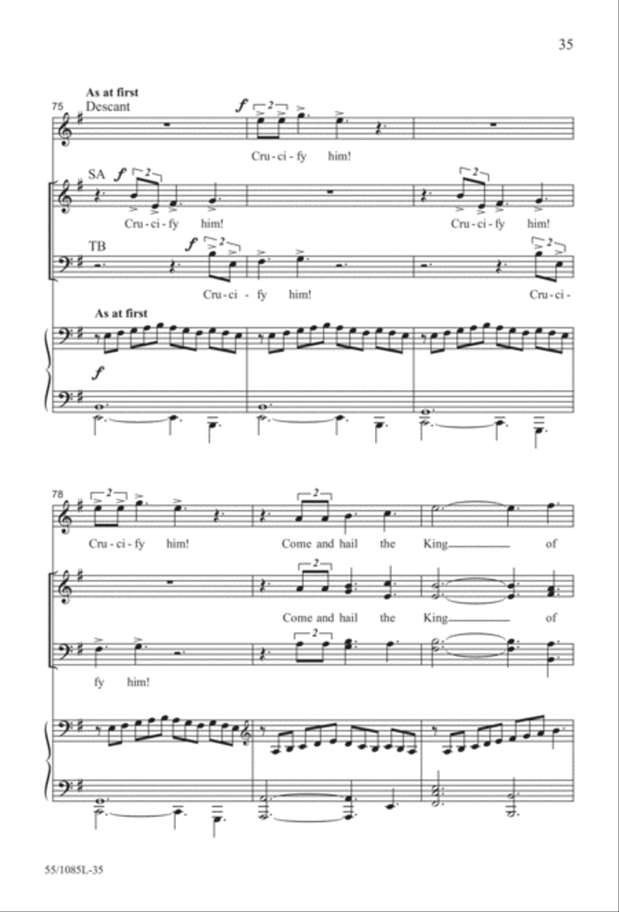 Out of the Shadows (Digital Download) 4-Part scores gallery preview page 35