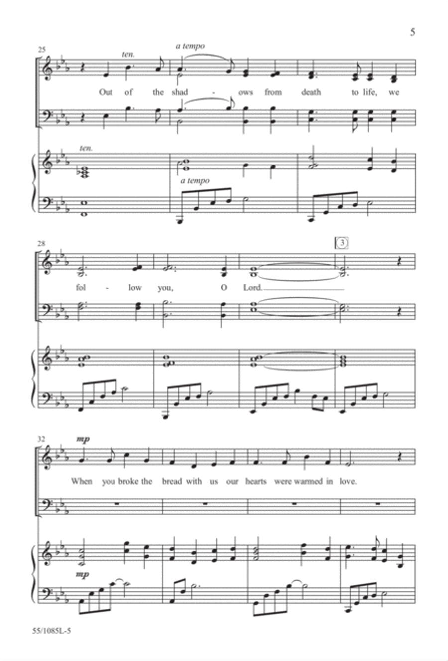 Out of the Shadows (Digital Download) 4-Part scores gallery preview page 5