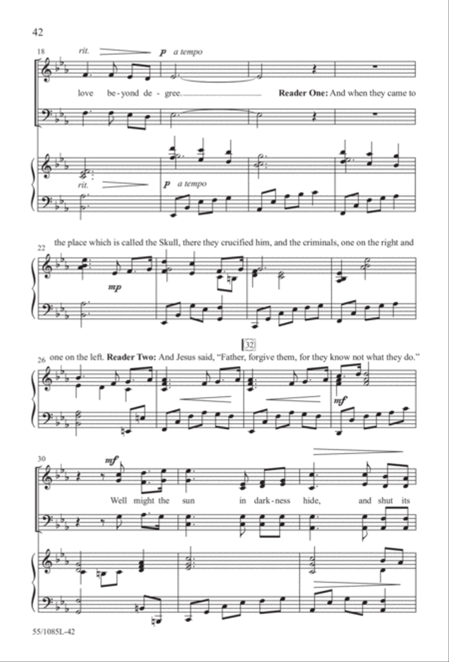 Out of the Shadows (Digital Download) 4-Part scores gallery preview page 42