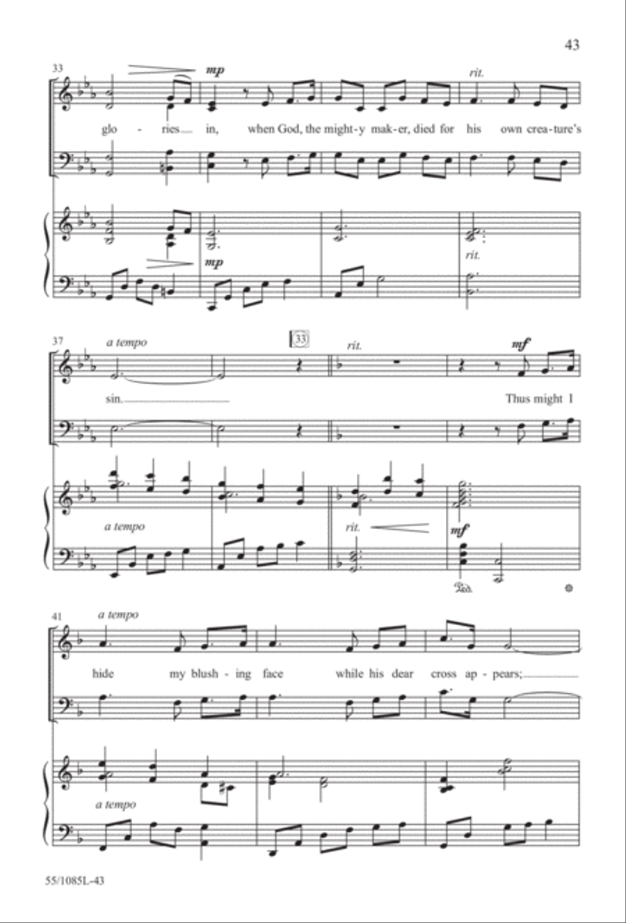 Out of the Shadows (Digital Download) 4-Part scores gallery preview page 43