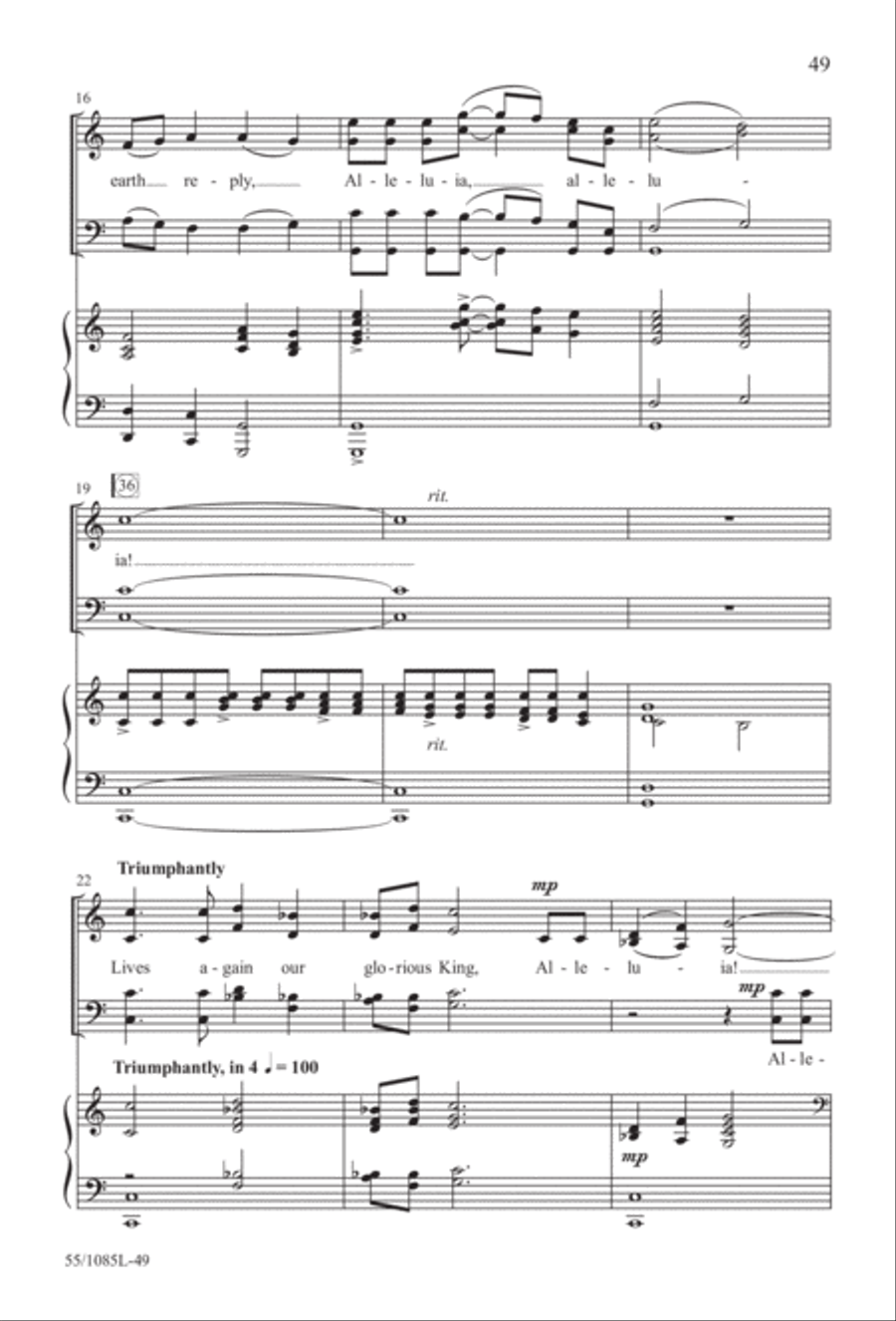 Out of the Shadows (Digital Download) 4-Part scores gallery preview page 49