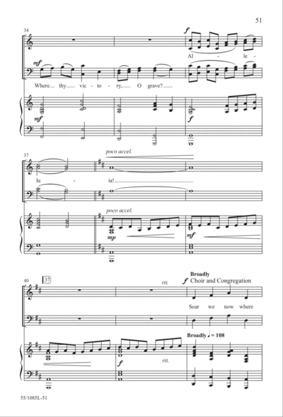 Out of the Shadows (Digital Download) 4-Part scores gallery preview page 51