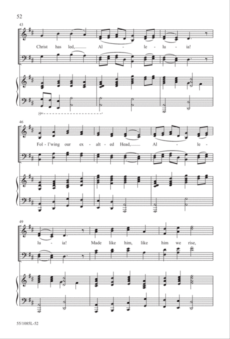 Out of the Shadows (Digital Download) 4-Part scores gallery preview page 52