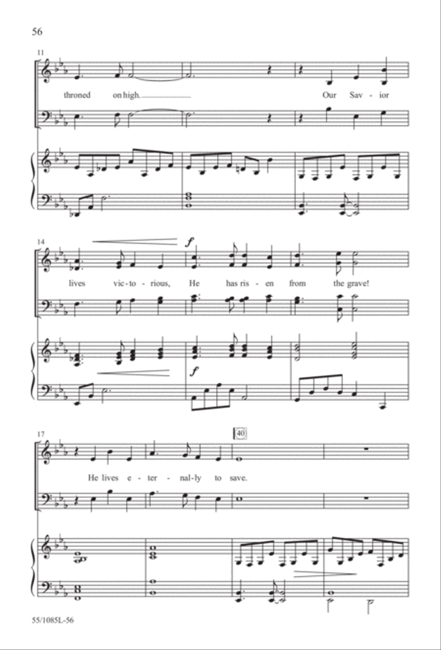 Out of the Shadows (Digital Download) 4-Part scores gallery preview page 56