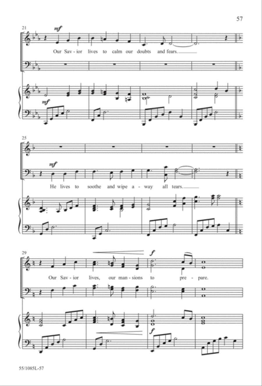 Out of the Shadows (Digital Download) 4-Part scores gallery preview page 57