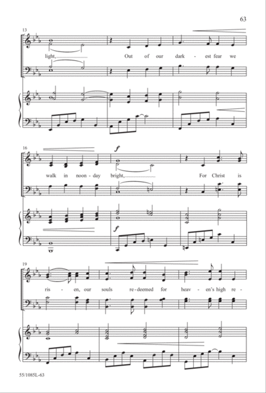 Out of the Shadows (Digital Download) 4-Part scores gallery preview page 63