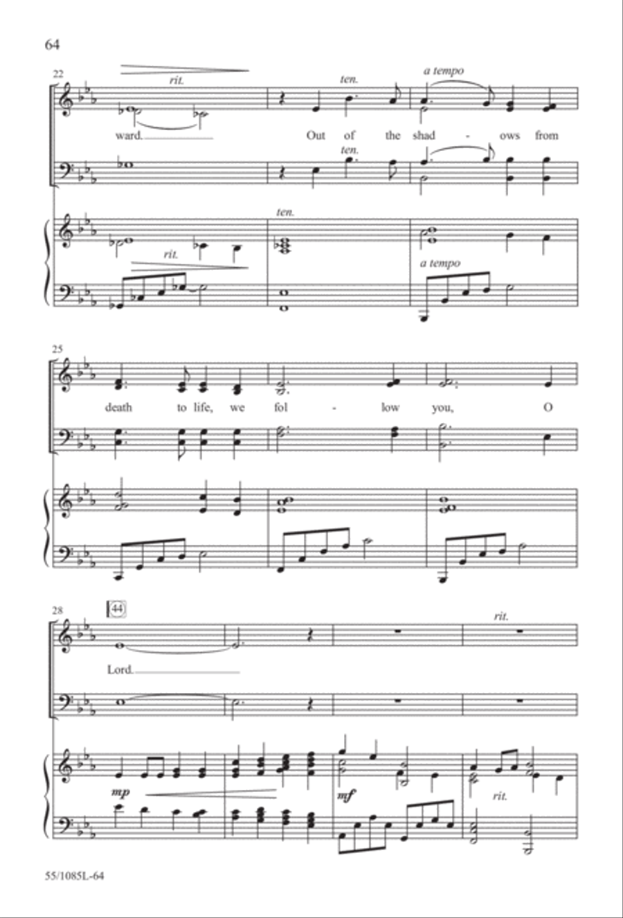 Out of the Shadows (Digital Download) 4-Part scores gallery preview page 64