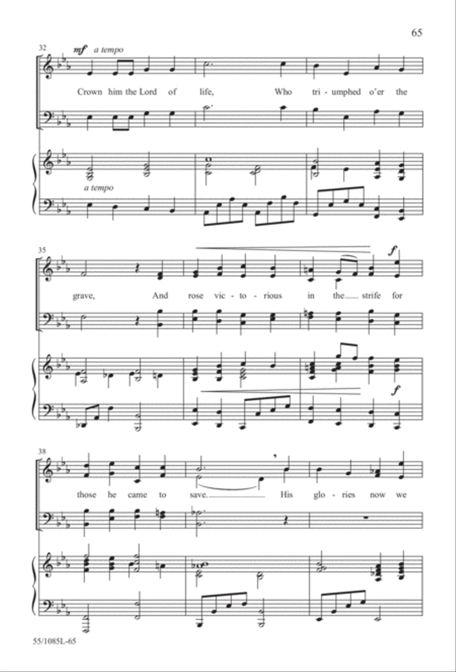 Out of the Shadows (Digital Download) 4-Part scores gallery preview page 65
