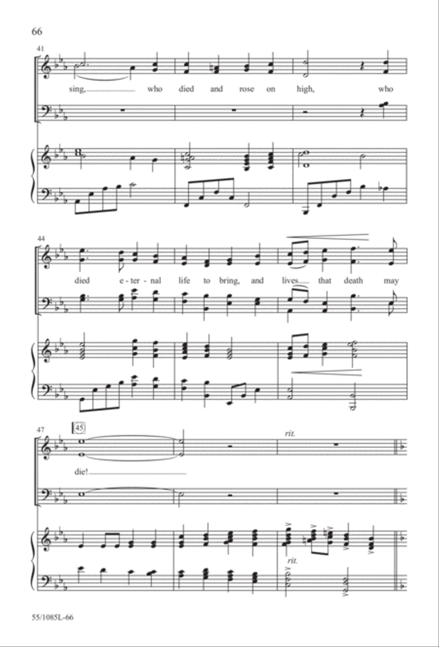 Out of the Shadows (Digital Download) 4-Part scores gallery preview page 66