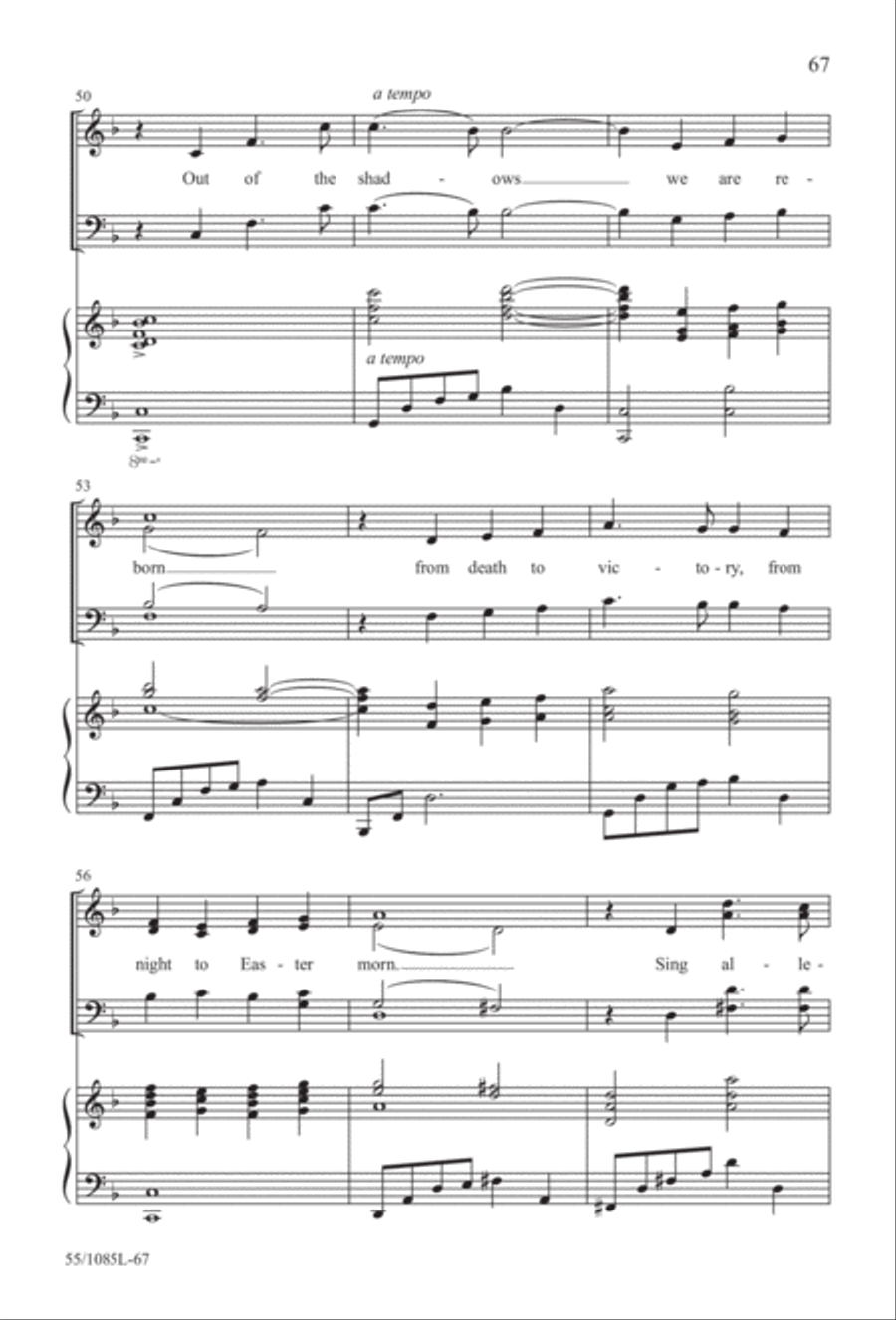 Out of the Shadows (Digital Download) 4-Part scores gallery preview page 67