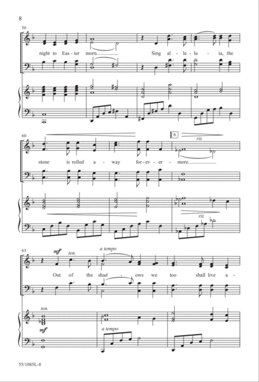 Out of the Shadows (Digital Download) 4-Part scores gallery preview page 8