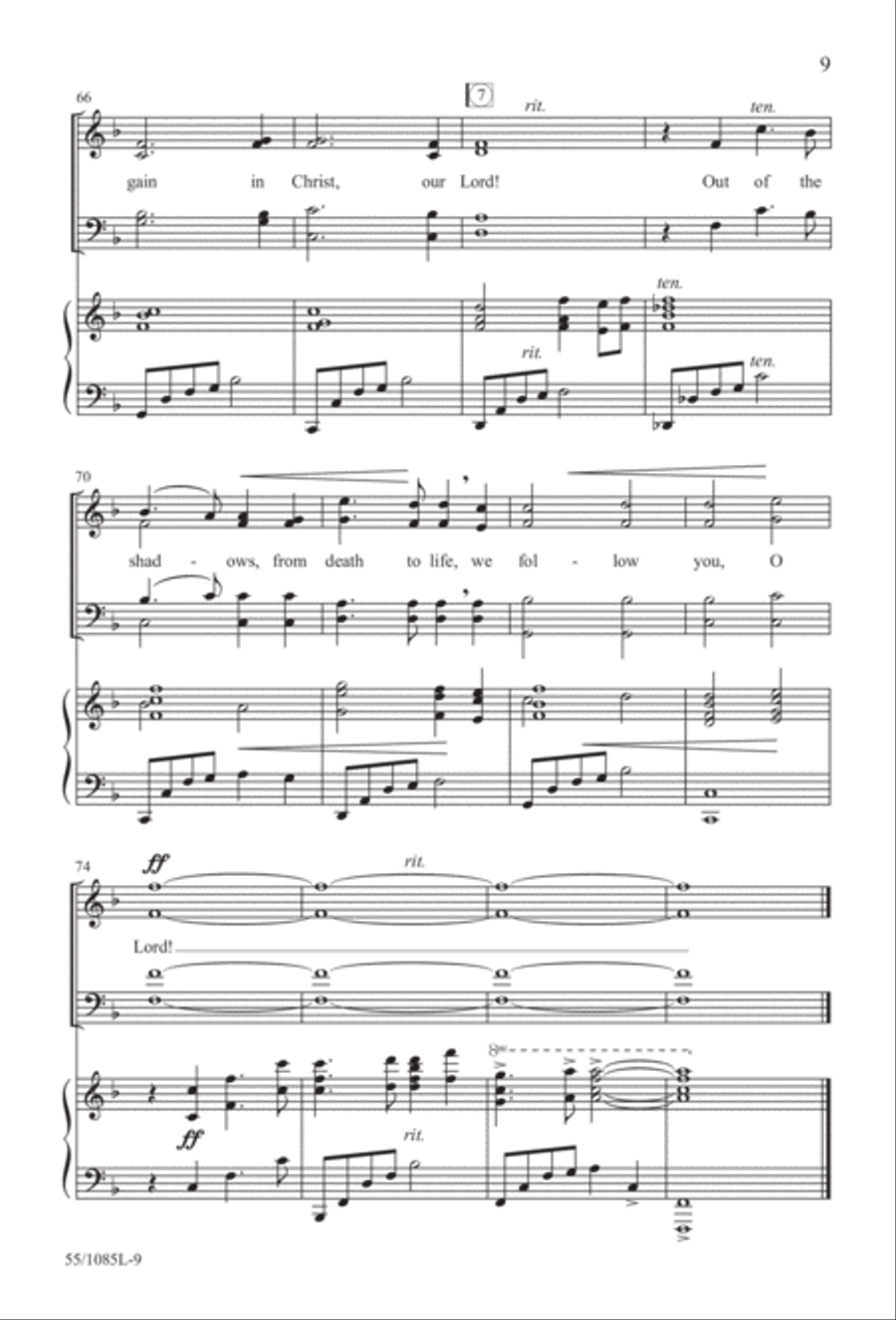 Out of the Shadows (Digital Download) 4-Part scores gallery preview page 9