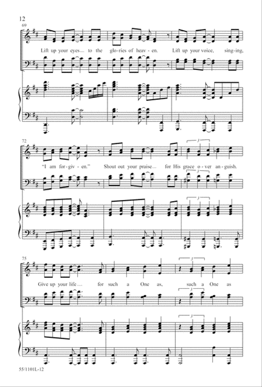 For Such a One as This (Digital Download) 4-Part scores gallery preview page 12