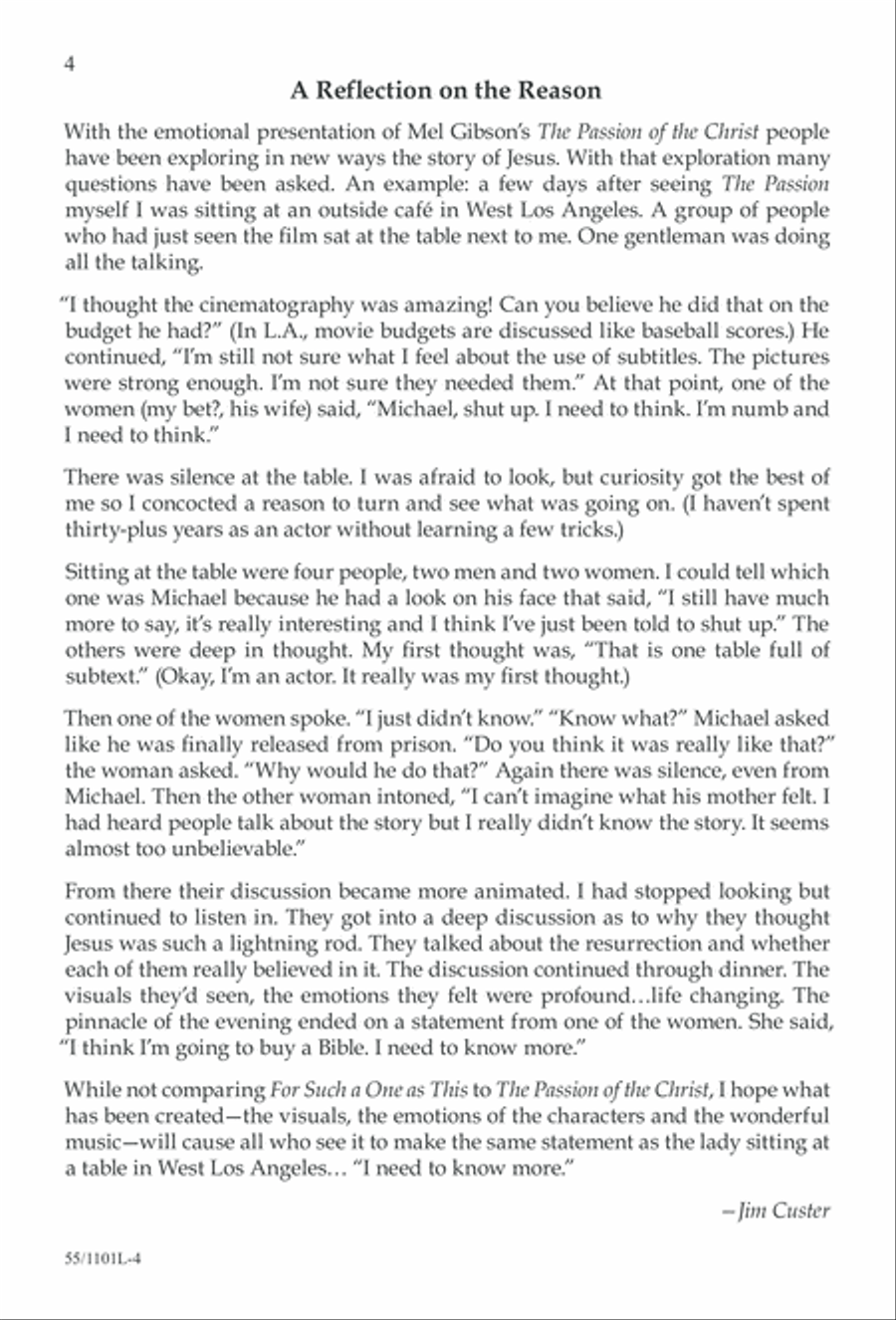 For Such a One as This (Digital Download) 4-Part scores gallery preview page 4
