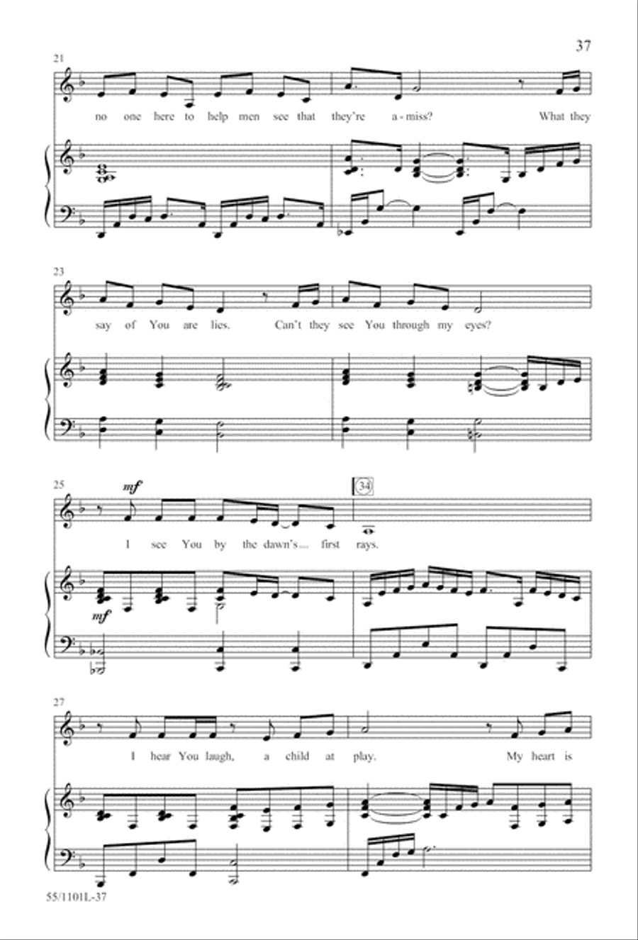 For Such a One as This (Digital Download) 4-Part scores gallery preview page 37
