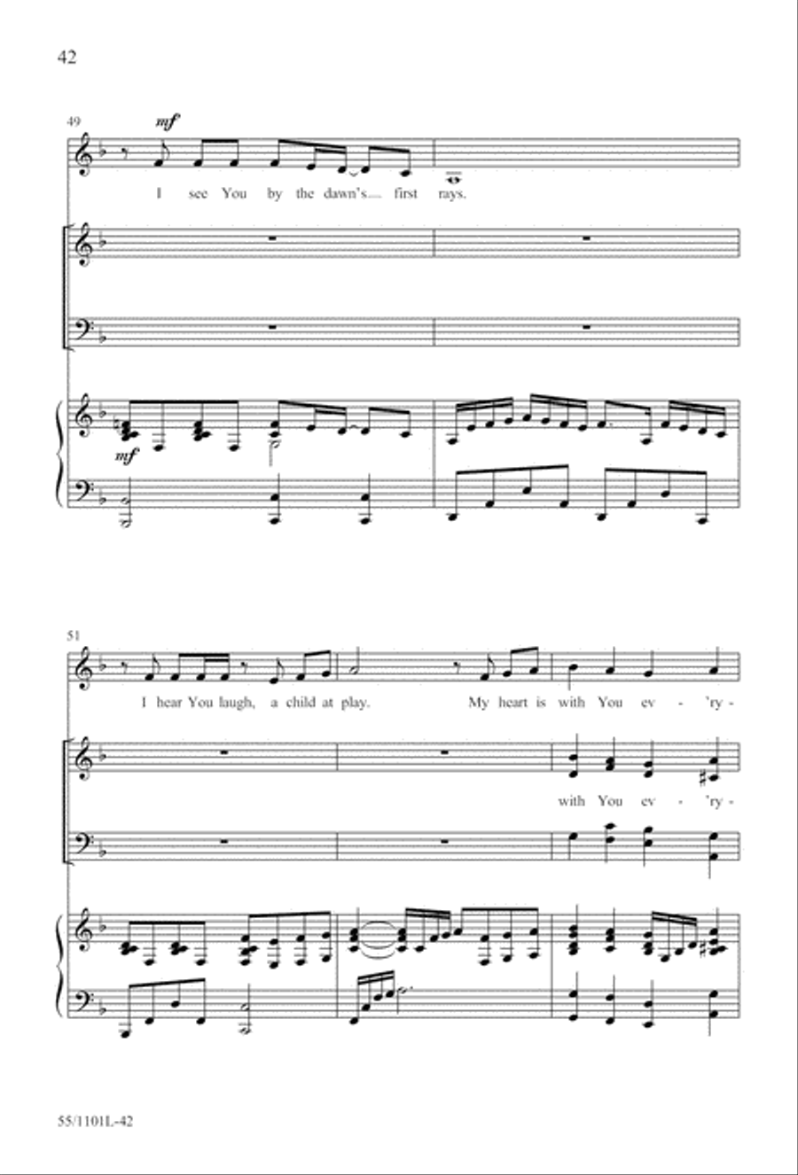 For Such a One as This (Digital Download) 4-Part scores gallery preview page 42