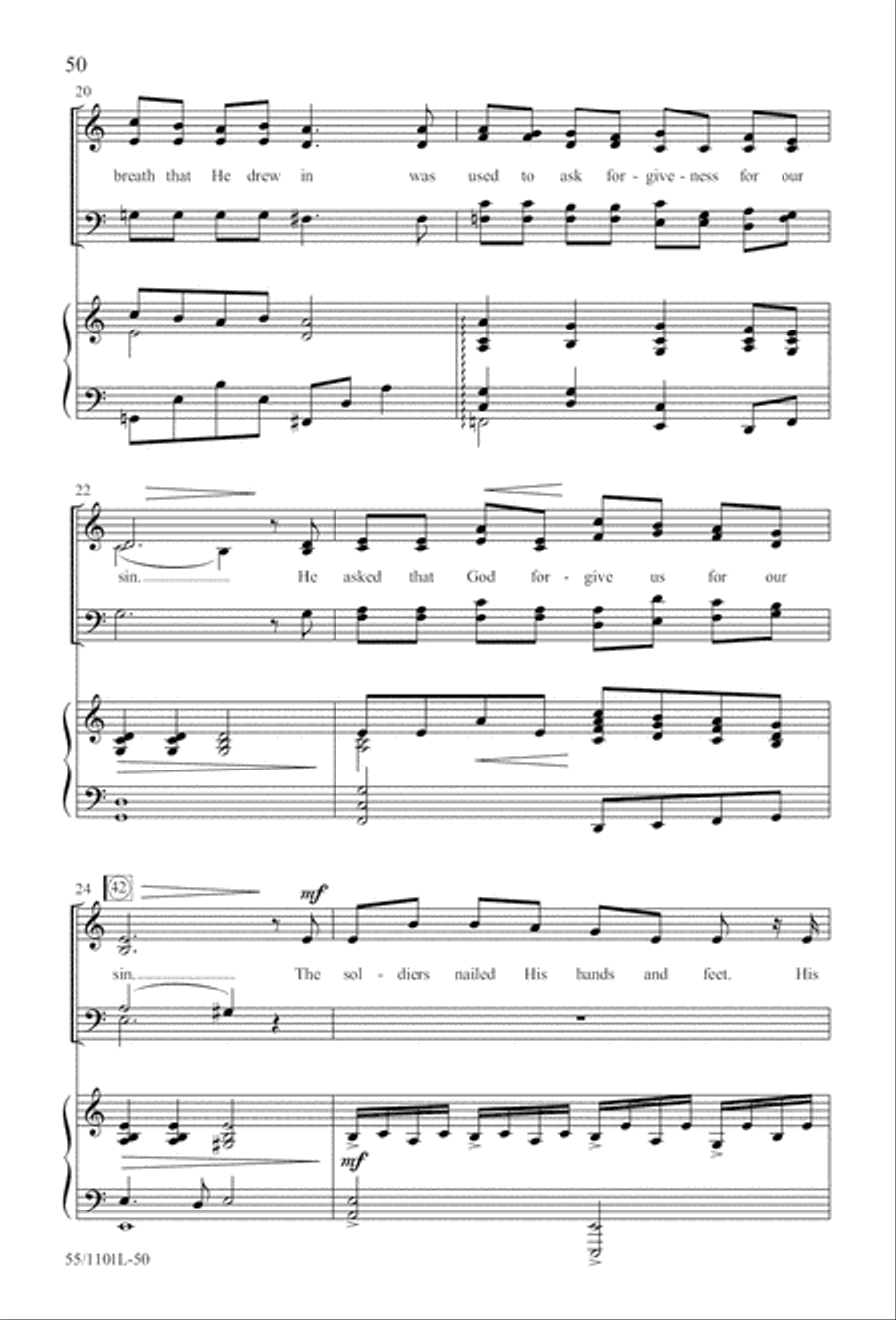 For Such a One as This (Digital Download) 4-Part scores gallery preview page 50