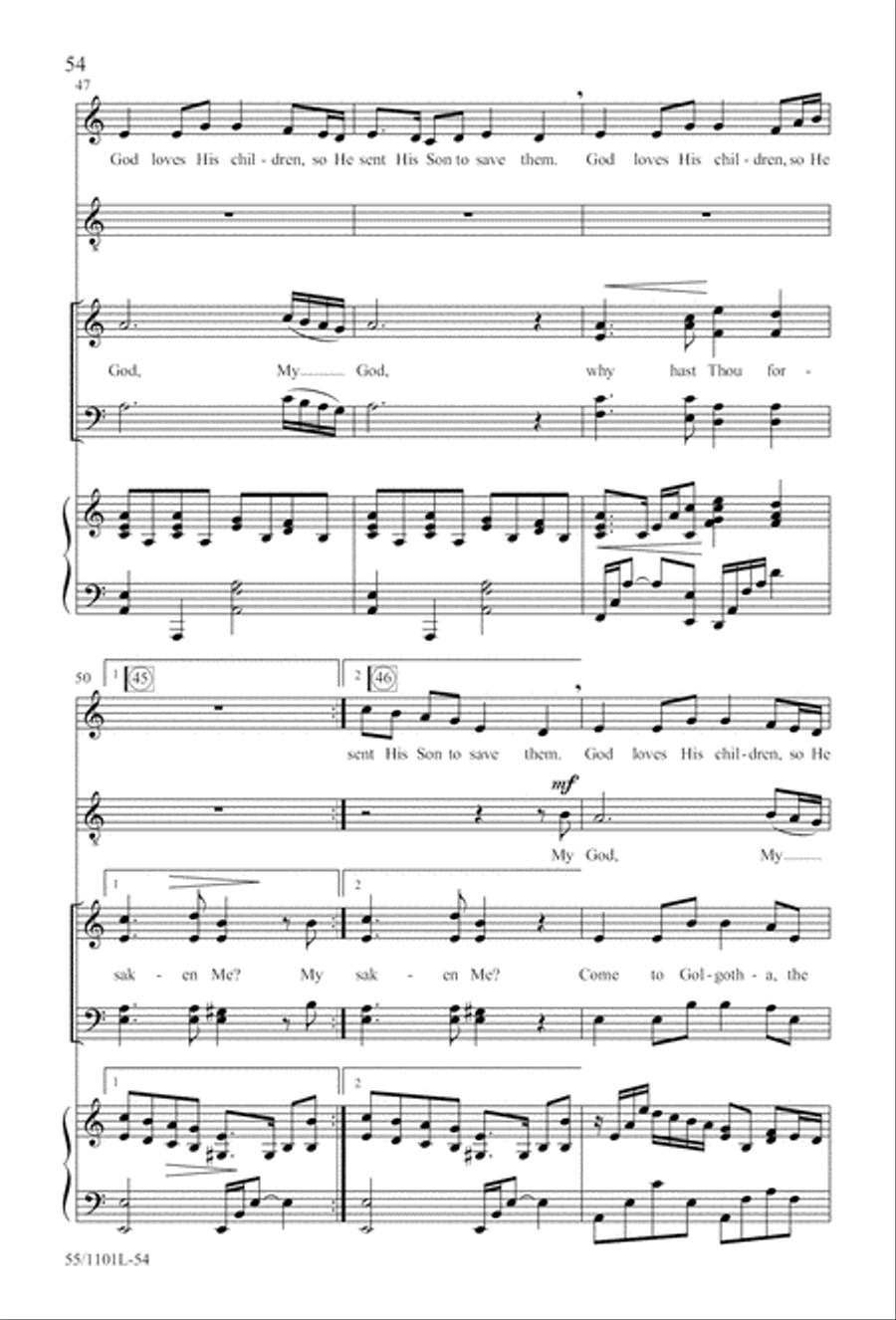 For Such a One as This (Digital Download) 4-Part scores gallery preview page 54
