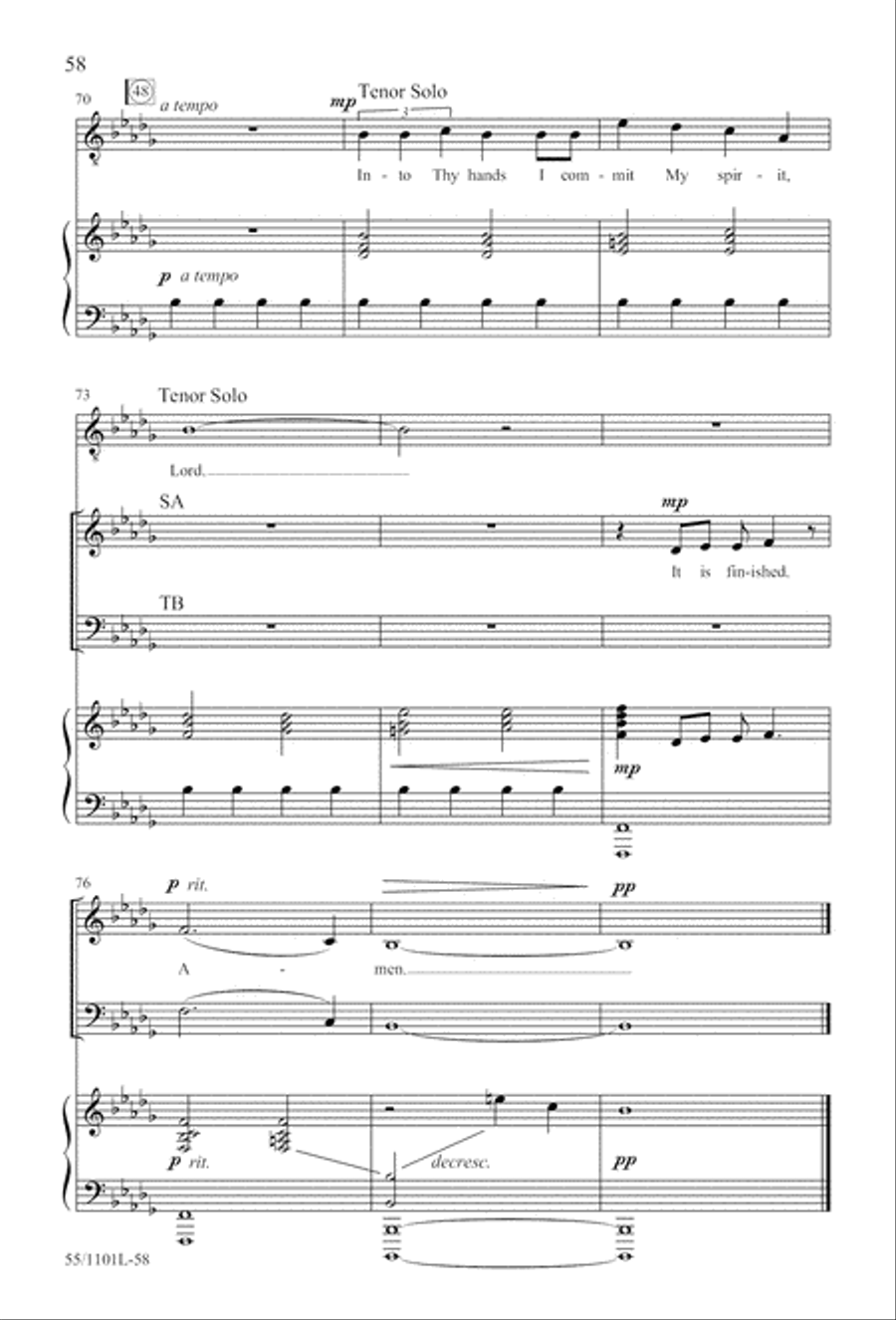 For Such a One as This (Digital Download) 4-Part scores gallery preview page 58