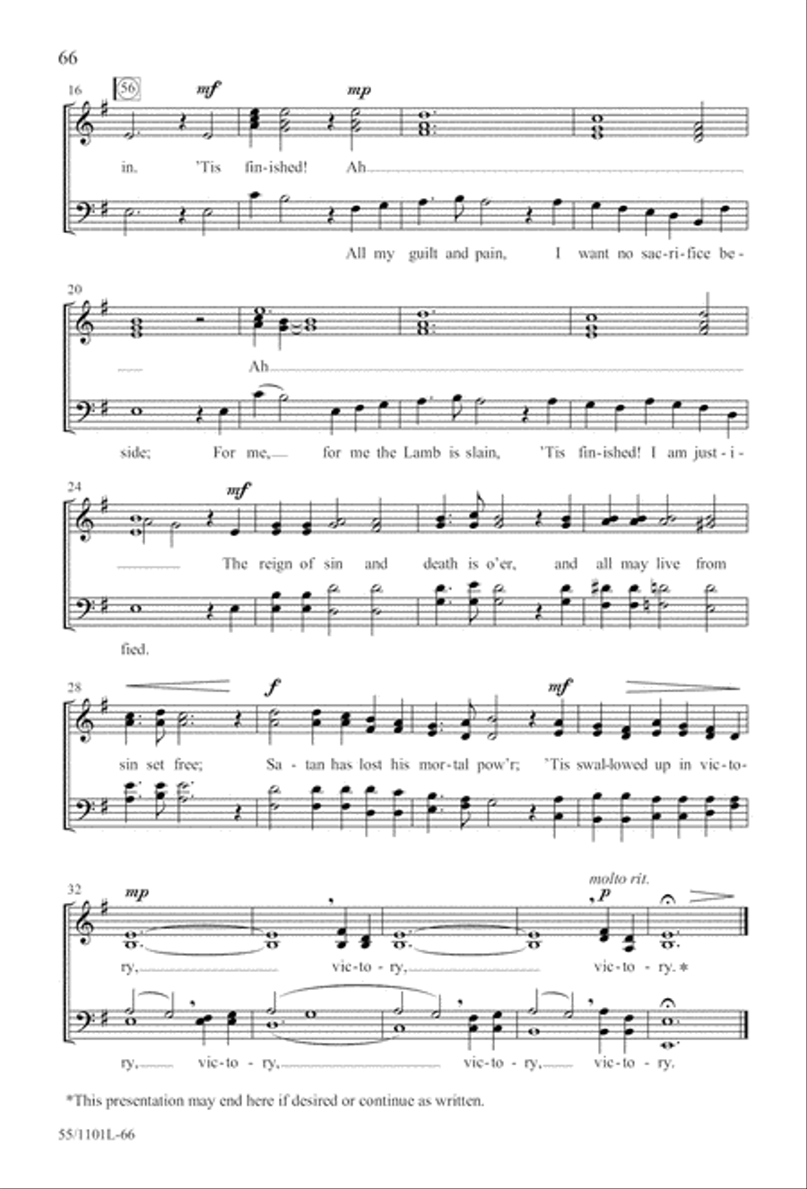 For Such a One as This (Digital Download) 4-Part scores gallery preview page 66
