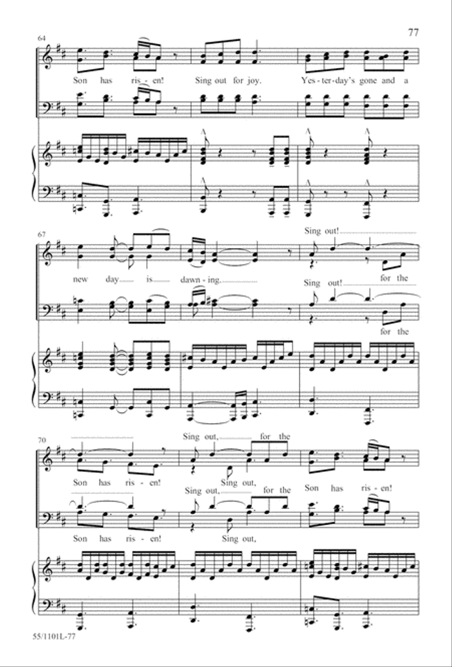 For Such a One as This (Digital Download) 4-Part scores gallery preview page 77