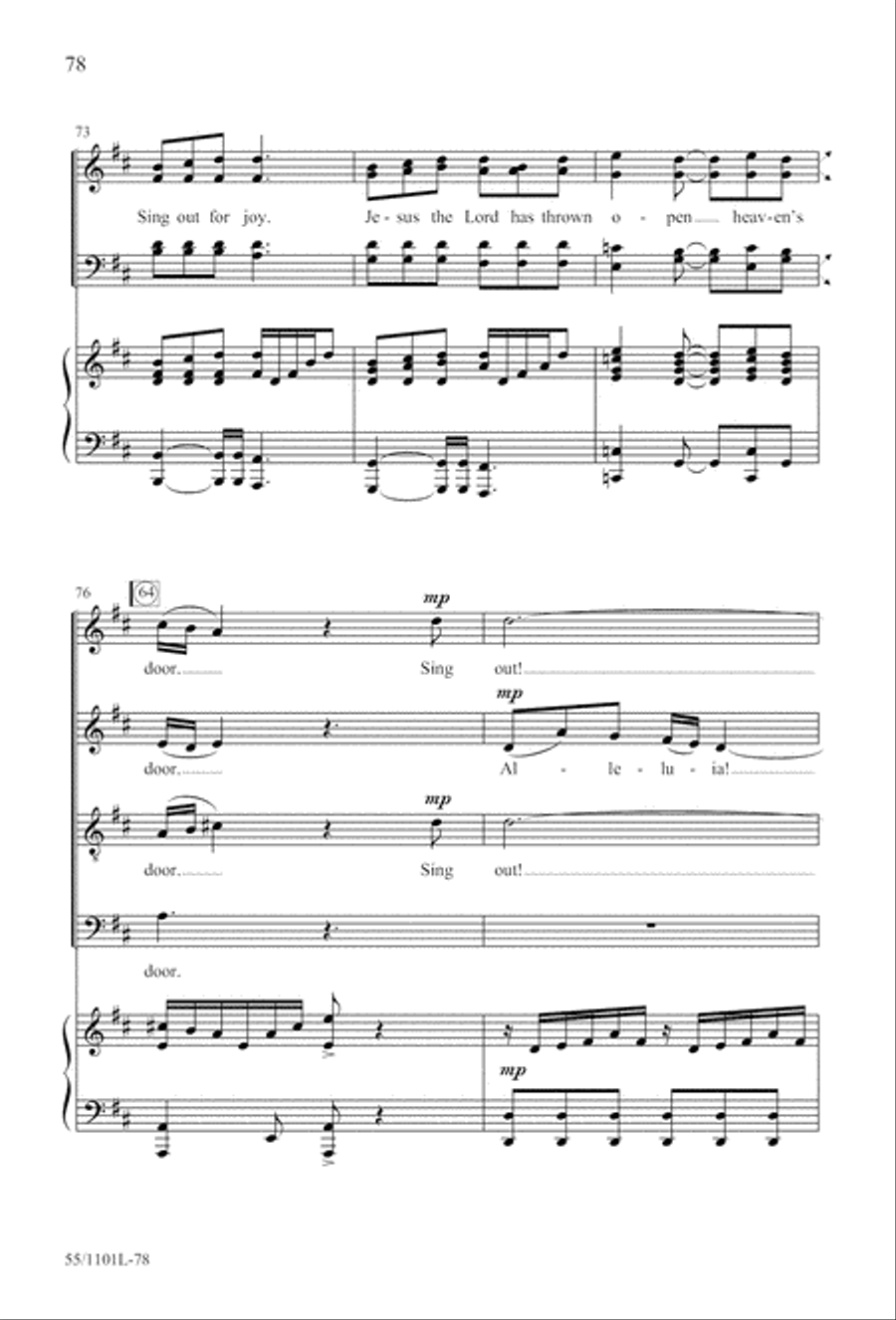 For Such a One as This (Digital Download) 4-Part scores gallery preview page 78