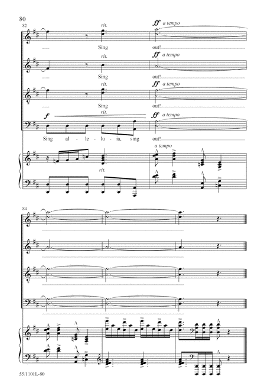 For Such a One as This (Digital Download) 4-Part scores gallery preview page 80