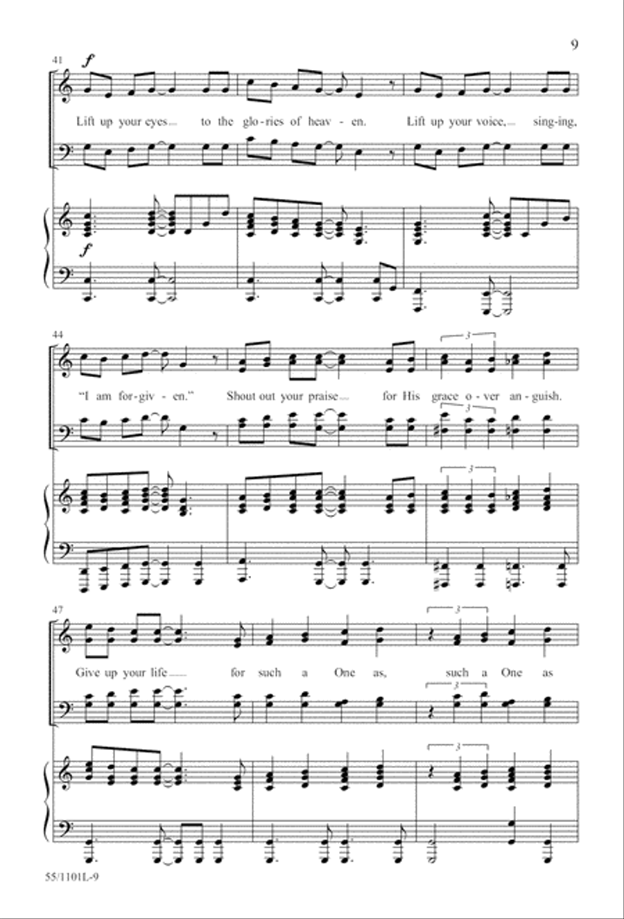 For Such a One as This (Digital Download) 4-Part scores gallery preview page 9