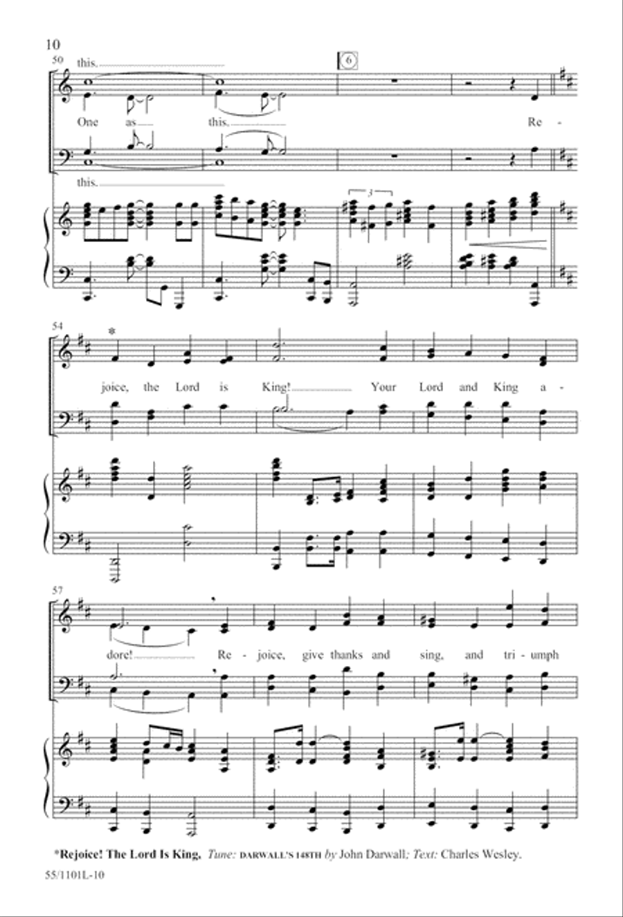For Such a One as This (Digital Download) 4-Part scores gallery preview page 10