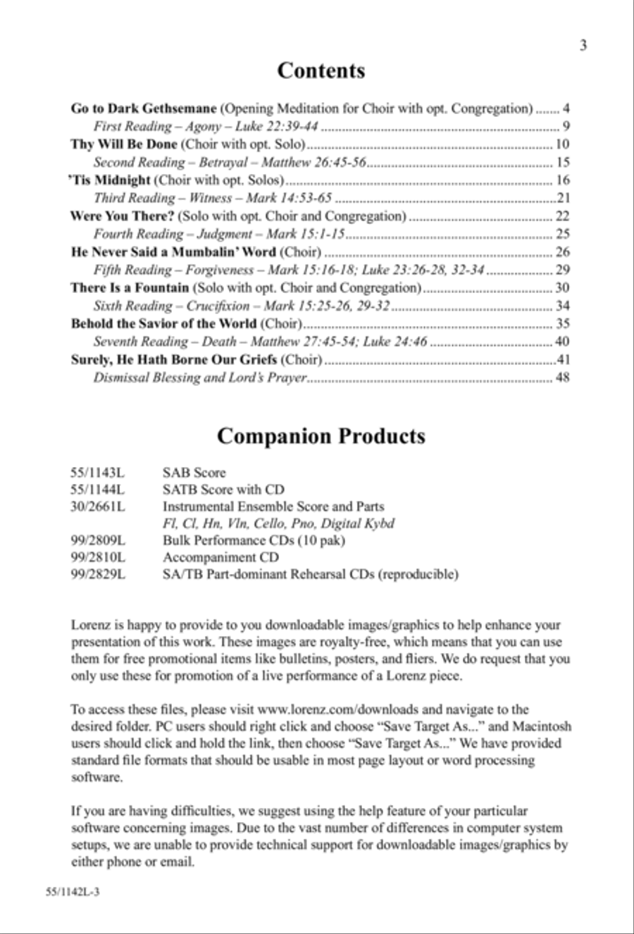 In Calvary's Shadow: A Tenebrae Service (Digital Download) 4-Part scores gallery preview page 3