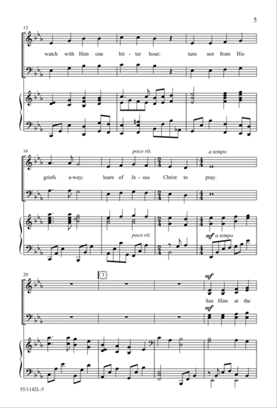In Calvary's Shadow: A Tenebrae Service (Digital Download) 4-Part scores gallery preview page 5