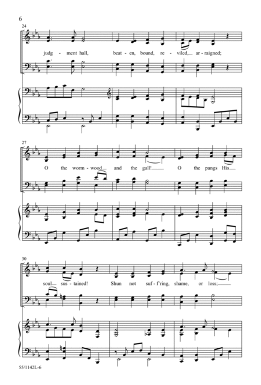 In Calvary's Shadow: A Tenebrae Service (Digital Download) 4-Part scores gallery preview page 6