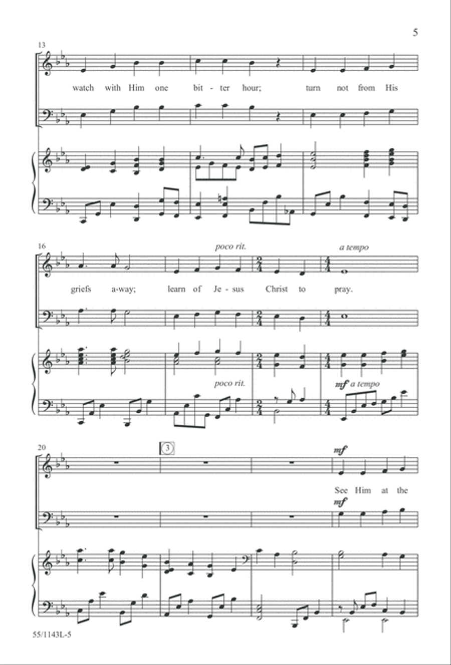 In Calvary's Shadow: A Tenebrae Service (Digital Download) 3-Part scores gallery preview page 5