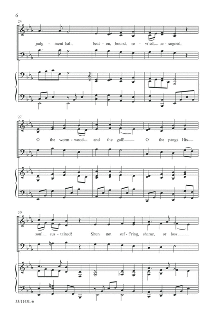 In Calvary's Shadow: A Tenebrae Service (Digital Download) 3-Part scores gallery preview page 6