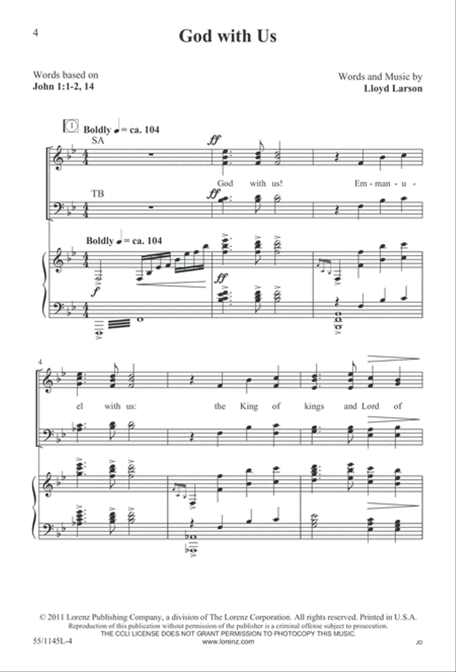 Who Do You Say That I Am? (Digital Download) 4-Part scores gallery preview page 4