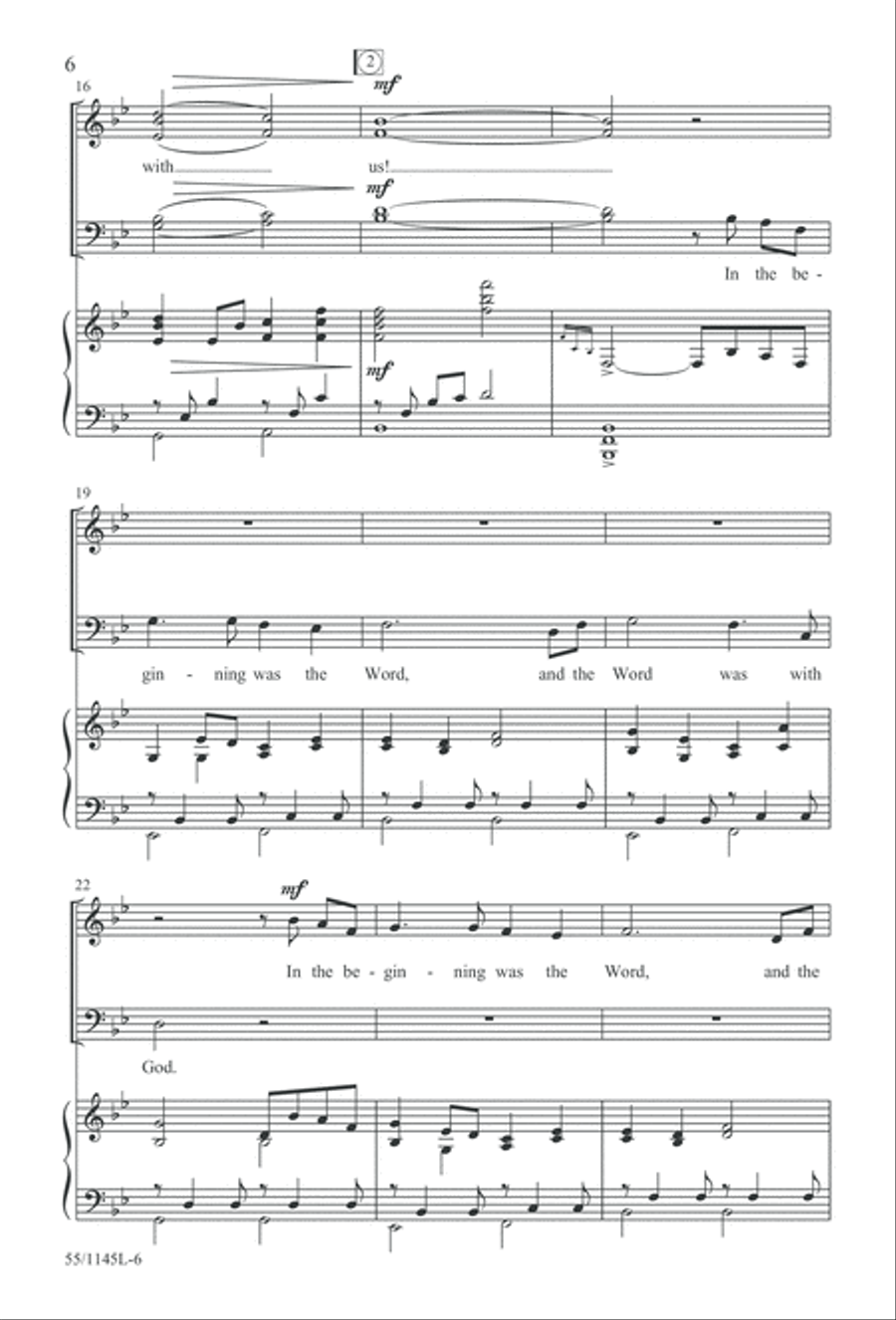 Who Do You Say That I Am? (Digital Download) 4-Part scores gallery preview page 6