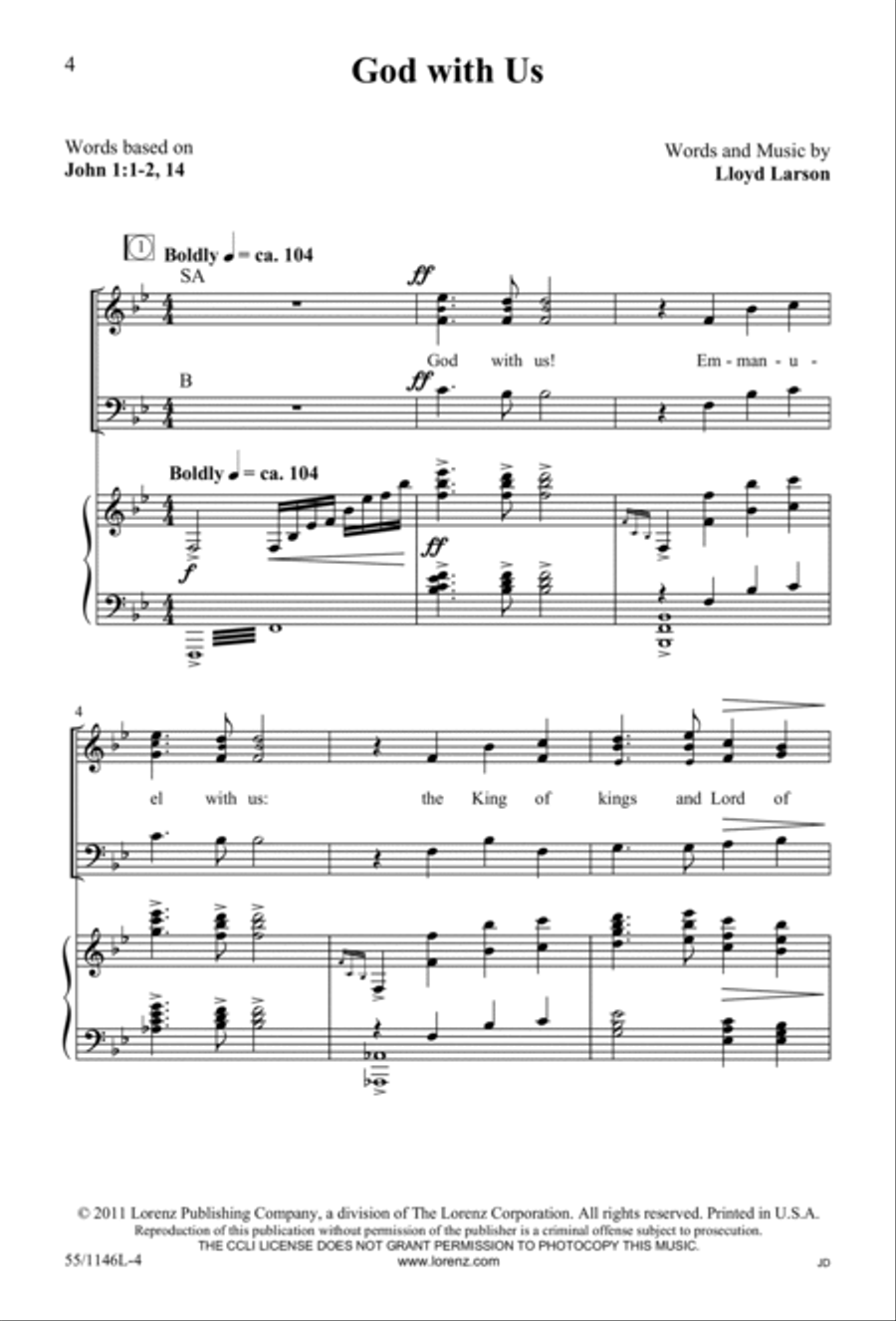Who Do You Say That I Am? (Digital Download) 3-Part scores gallery preview page 4