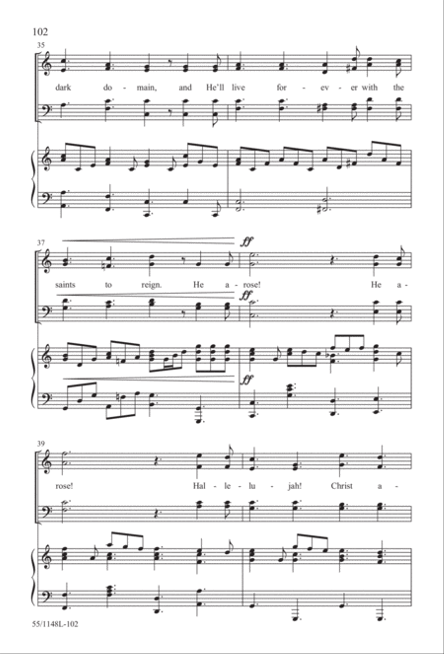 Come Walk With Me (Digital Download) 4-Part scores gallery preview page 102