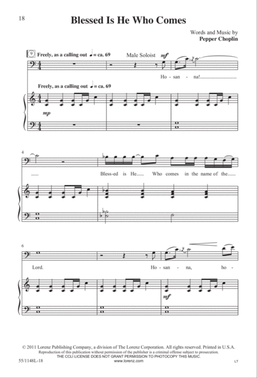 Come Walk With Me (Digital Download) 4-Part scores gallery preview page 18