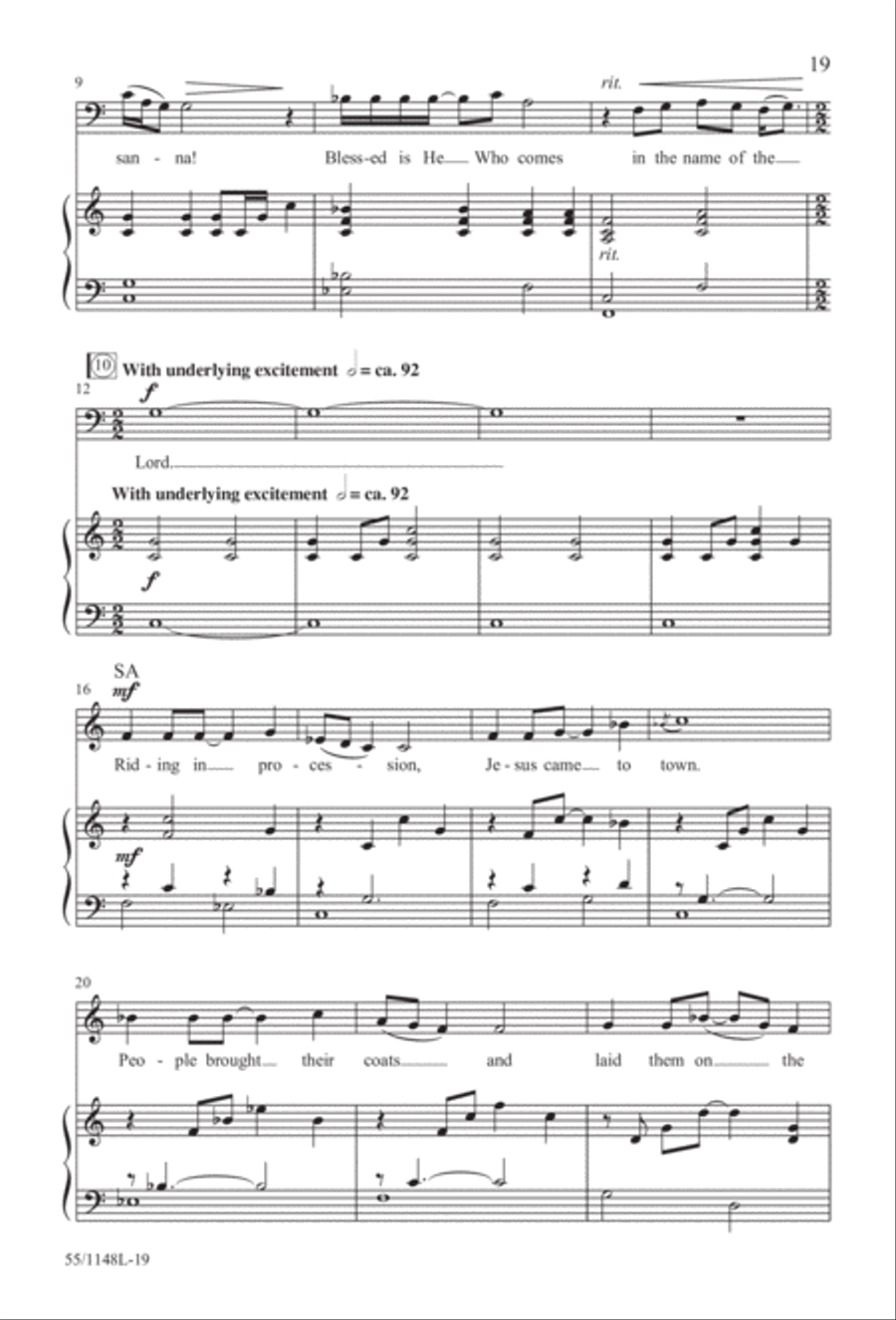 Come Walk With Me (Digital Download) 4-Part scores gallery preview page 19