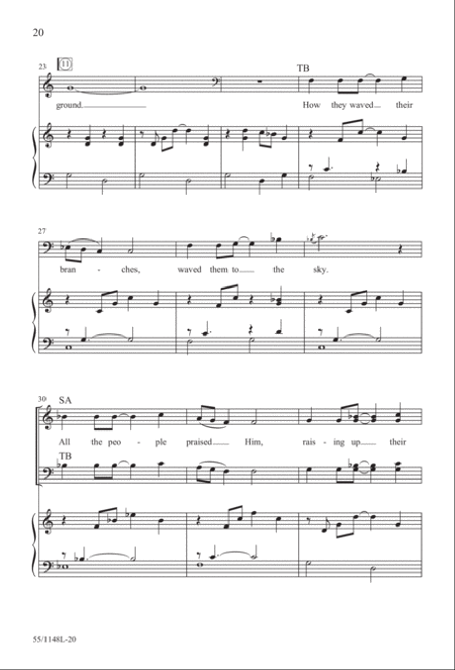 Come Walk With Me (Digital Download) 4-Part scores gallery preview page 20