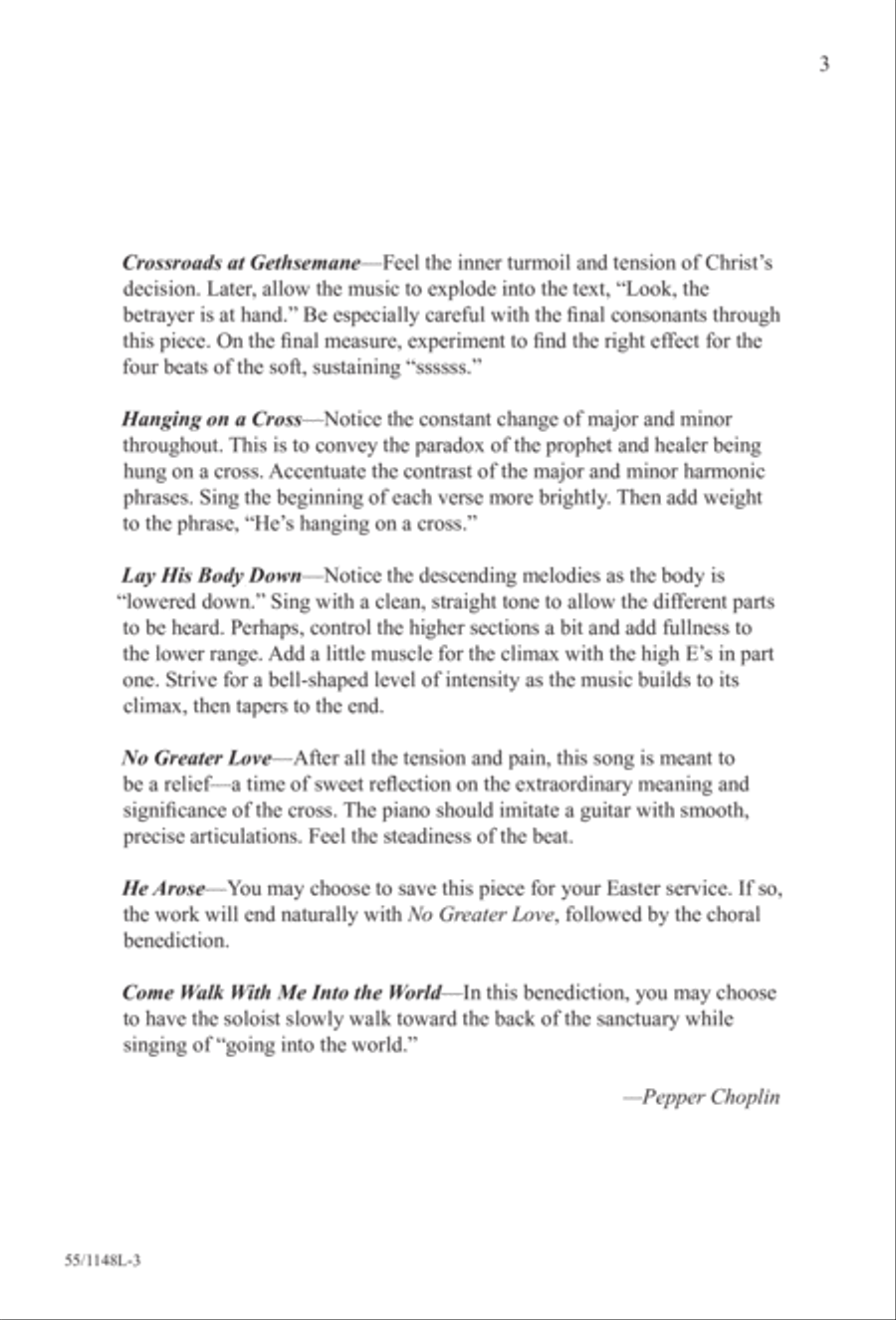 Come Walk With Me (Digital Download) 4-Part scores gallery preview page 3